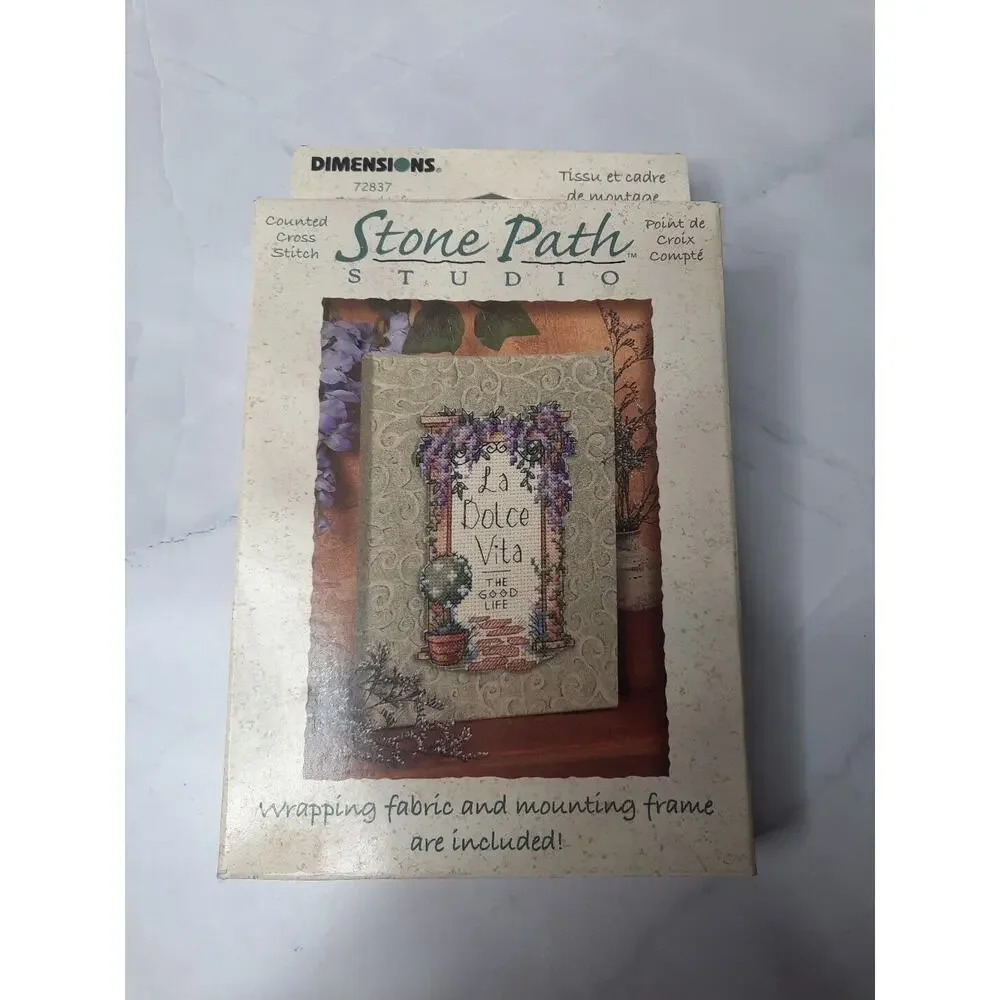 Dimensions Stone Path La Dolce Vita THE GOOD LIFE 72837 Counted Cross Stitch Kit